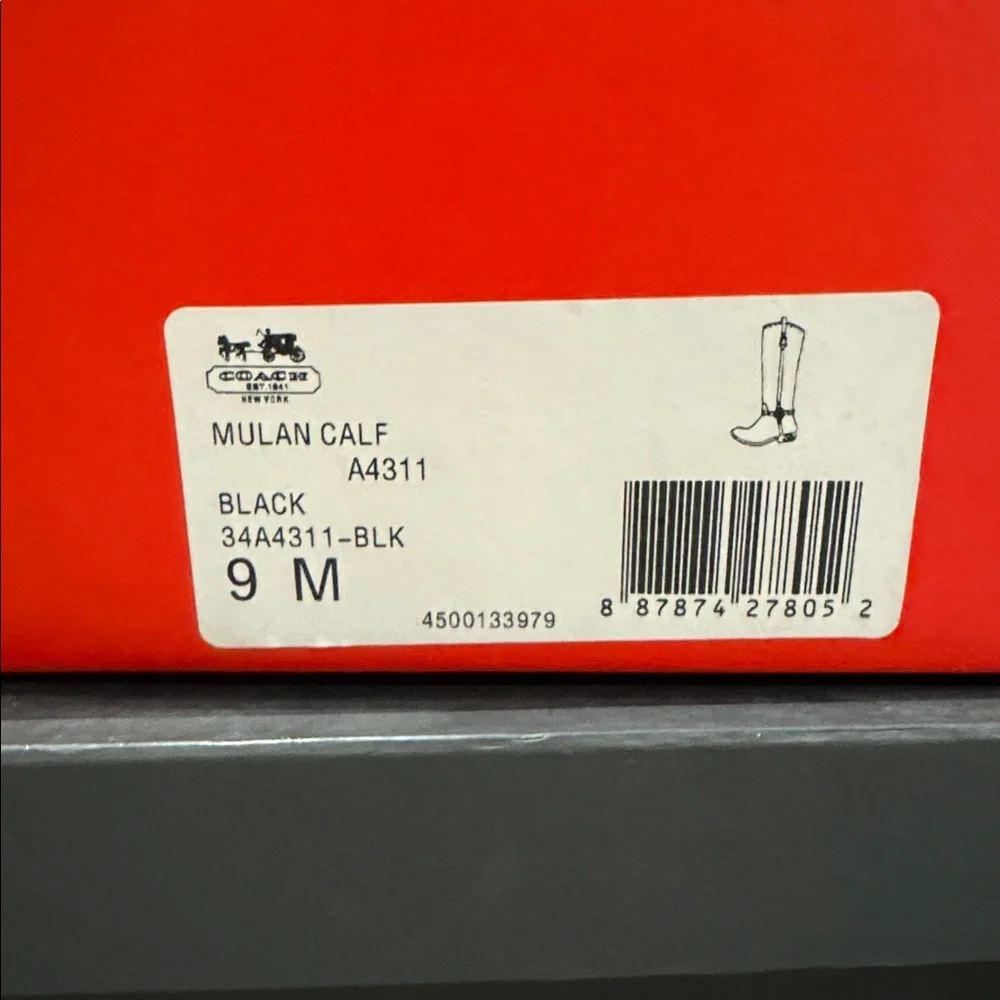 Coach Mulan Calf Riding Boots Sz 9 - Picture 6 of 6